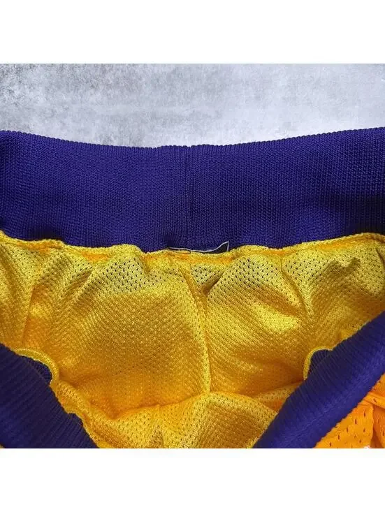 Y2K Phoenix Suns Lakers Yellow Shorts - Picture 5 of 8
